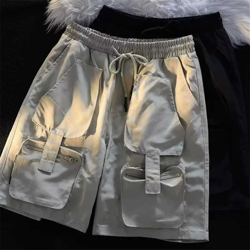 Summer Y2K Cargo Shorts For Men Vintage Multi-Pocket Casual Baggy Bermuda Shorts Hip Hop Streetwear Outdoor Sports Short PantsX240921