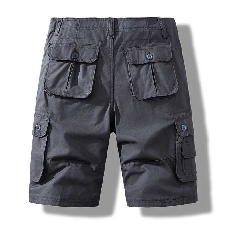Mens Short Pants Cotton Cargo Shorts Tactical Breeches Casual Sports Man Hiking Fishing StreetwearX240921