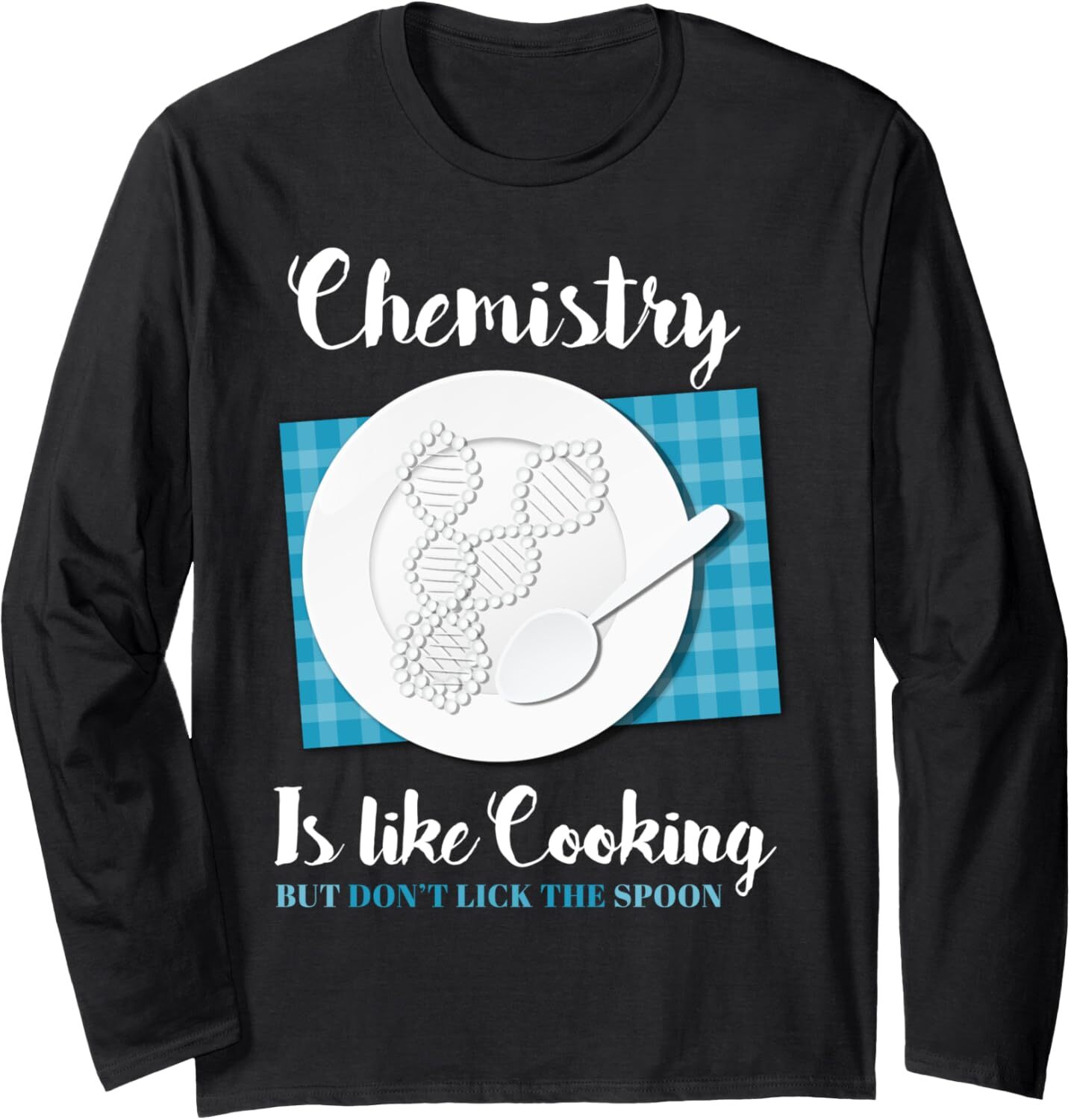 Long Sleeve Shirts for Men sweatshirt Chemistry Is Like Cooking But Dont Lick Spoon Gift Long Sleeve Tee Streetwear Casual tops clothes