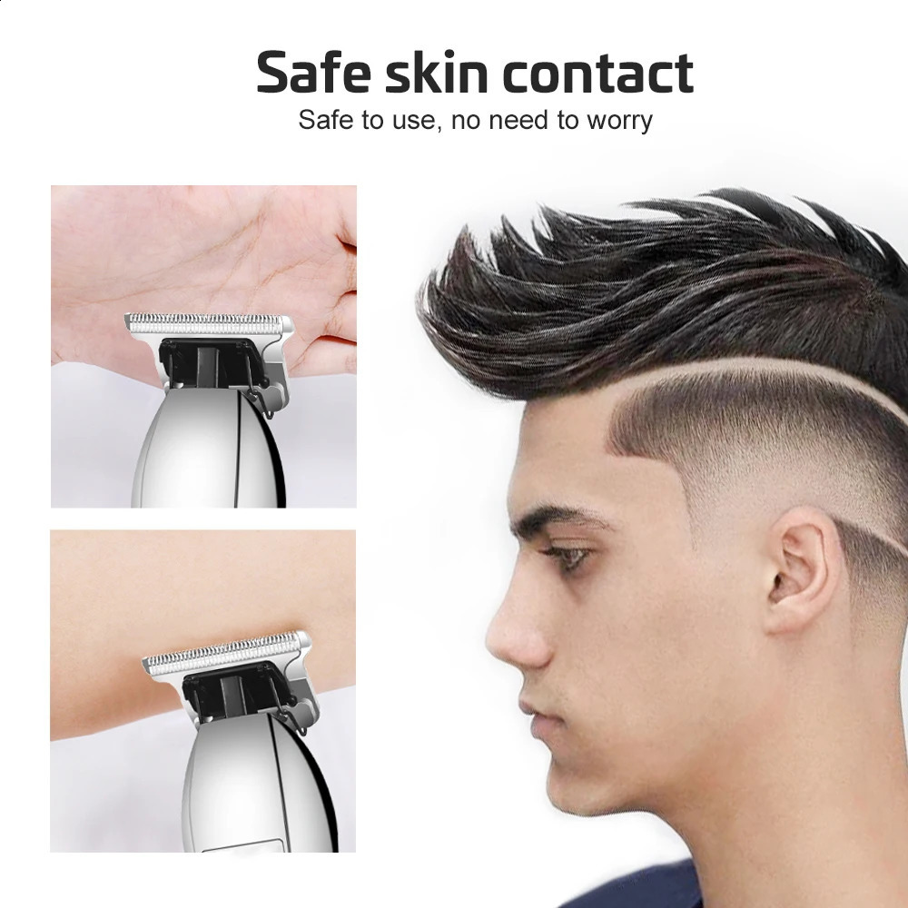 Professional Tshape Hair Trimmer for Men Barber Shaving Clipper Haircut Kit Rechargeable Electric Shaver 240911