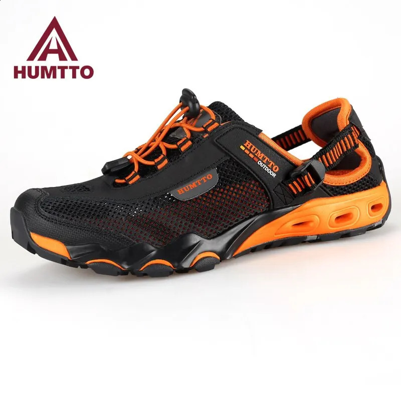 HUMTTO Summer Wading Hiking for Men Outdoor Man Sneakers Breathable Quick Drying Sports Trekking Beach Barefoot Mens Shoes 241101