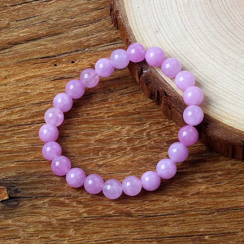 Original Rose Quartz Beads Bracelets for Women Natural Stone Pink Quartz Crystal Amethyst Fluorite Beaded Bracelet Sweet JewelryX240921