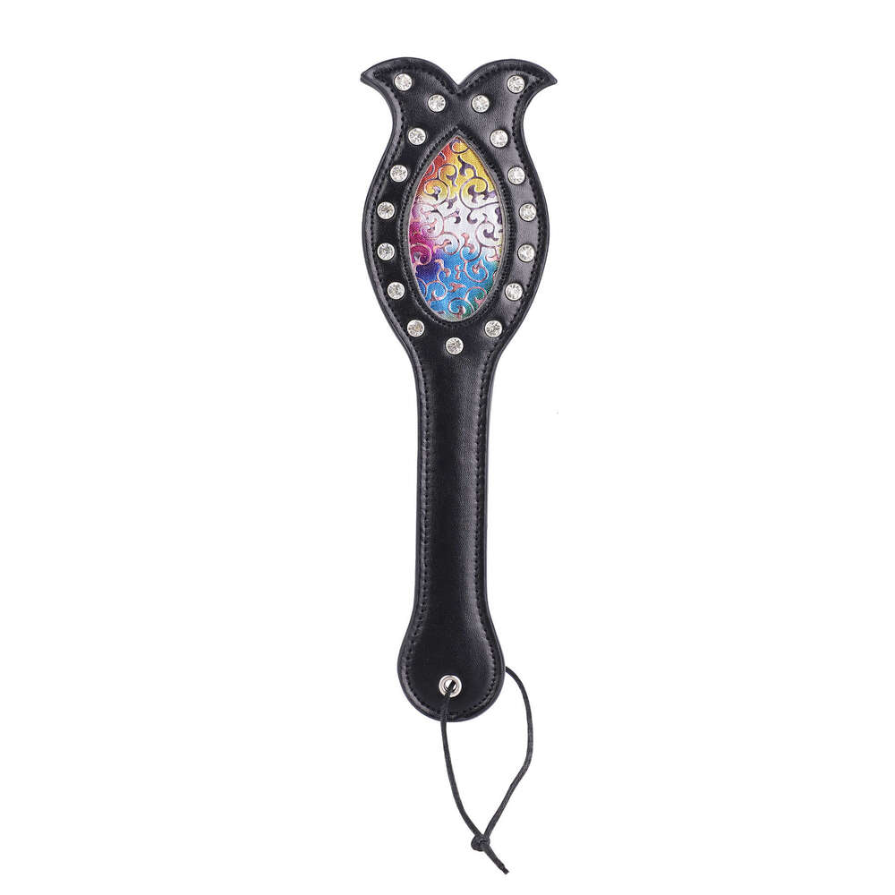 Sex toys SM props SP spanking racket Cross border new product Diamond studded fish tail racket Female slave training punishment hand racket