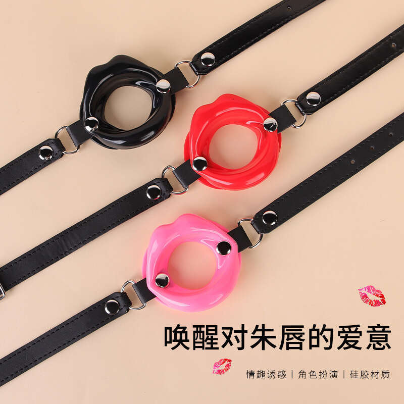 Sex toys SM props forced deep throat mouth sex mouth plug SM silicone mouth ball alternative adult products hair replacement