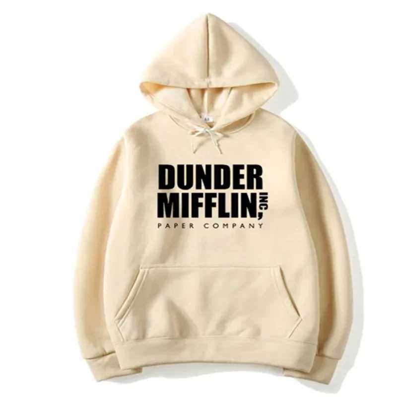 Dwight Schrute Hoodies para homens e mulherespulover casualsueter com capuzOffice Dunder Mufflin CCCpapel W240921