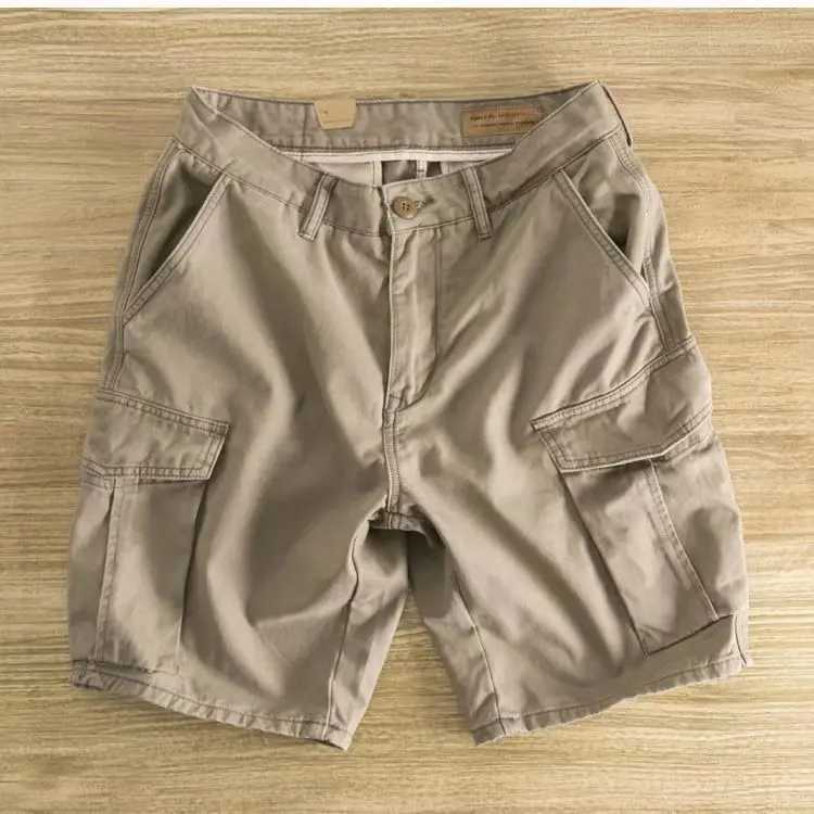 2024 Summer New Cargo Shorts Men Khaki Jogger Multi-Pocket Military Cargo Shorts Men Casual Loose Shorts Male Ropa HombreX240921