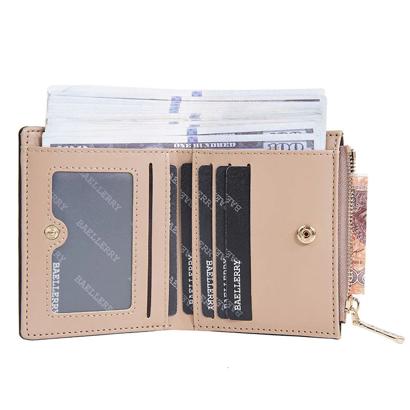 2024 Women's Wallet High Quality Short Retro Wallet Multi Card Coin Wallet PU Leather Women's Zipper Wallet Designer Wallet Free Shipping