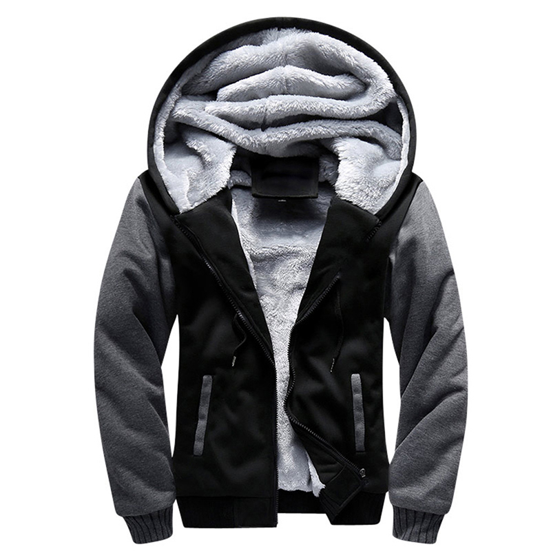 Winter Men's Coats Thicken Warm Jackets For Fleece Coat Men Casual Hoodies Streetwear Long Sleeve Tops Clothing