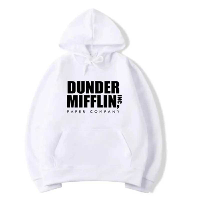 Dwight Schrute Hoodies para homens e mulherespulover casualsueter com capuzOffice Dunder Mufflin CCCpapel W240921