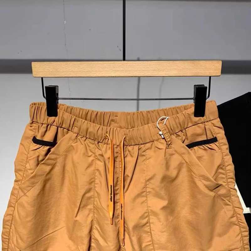 Men Cargo Multi Pocket Shorts Outdoor Loose Casual Cargo Elastic Waist Beach Short Breathable Quick-Drying Jogger Workout ShortsX240921