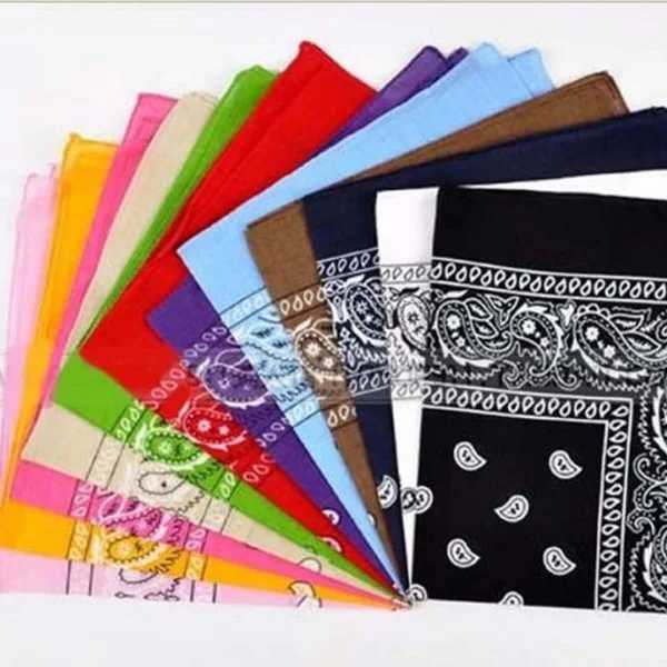 Cotton square towel head Hip Hop sports head neck scarf wrist strap facial mask Unisex fade resistant pocket towel printing towel W240921