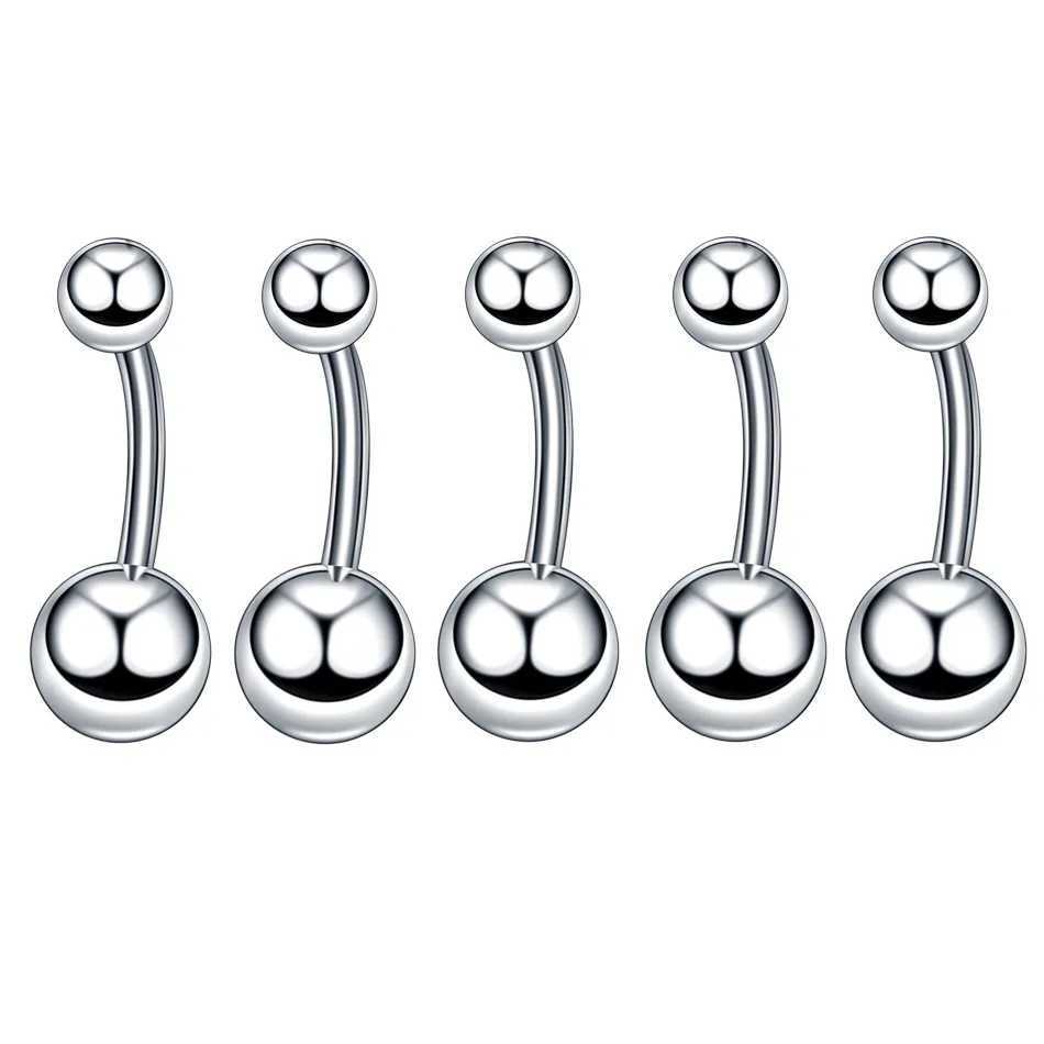 Body Piercing Jewelry 14G Stainless Steel Nose Ear Belly Lip Tongue Ring Captive Bead Eyebrow Bar Piercing Lot Jewelry for Sexy Y240921