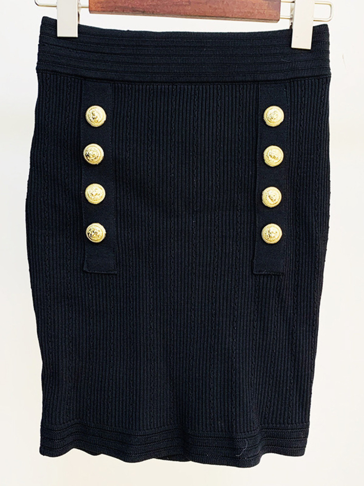 2022 Autumn Winter Two-Piece Sets Knitting Women O Neck Long Sleeve Single-Breasted Coat + Mini Skirts Fashion Trend