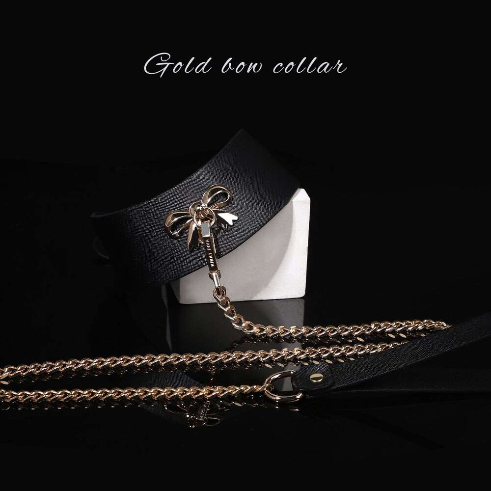 Sex toys SM props bow traction collar SM tuning restraint sex collar female alternative adult products