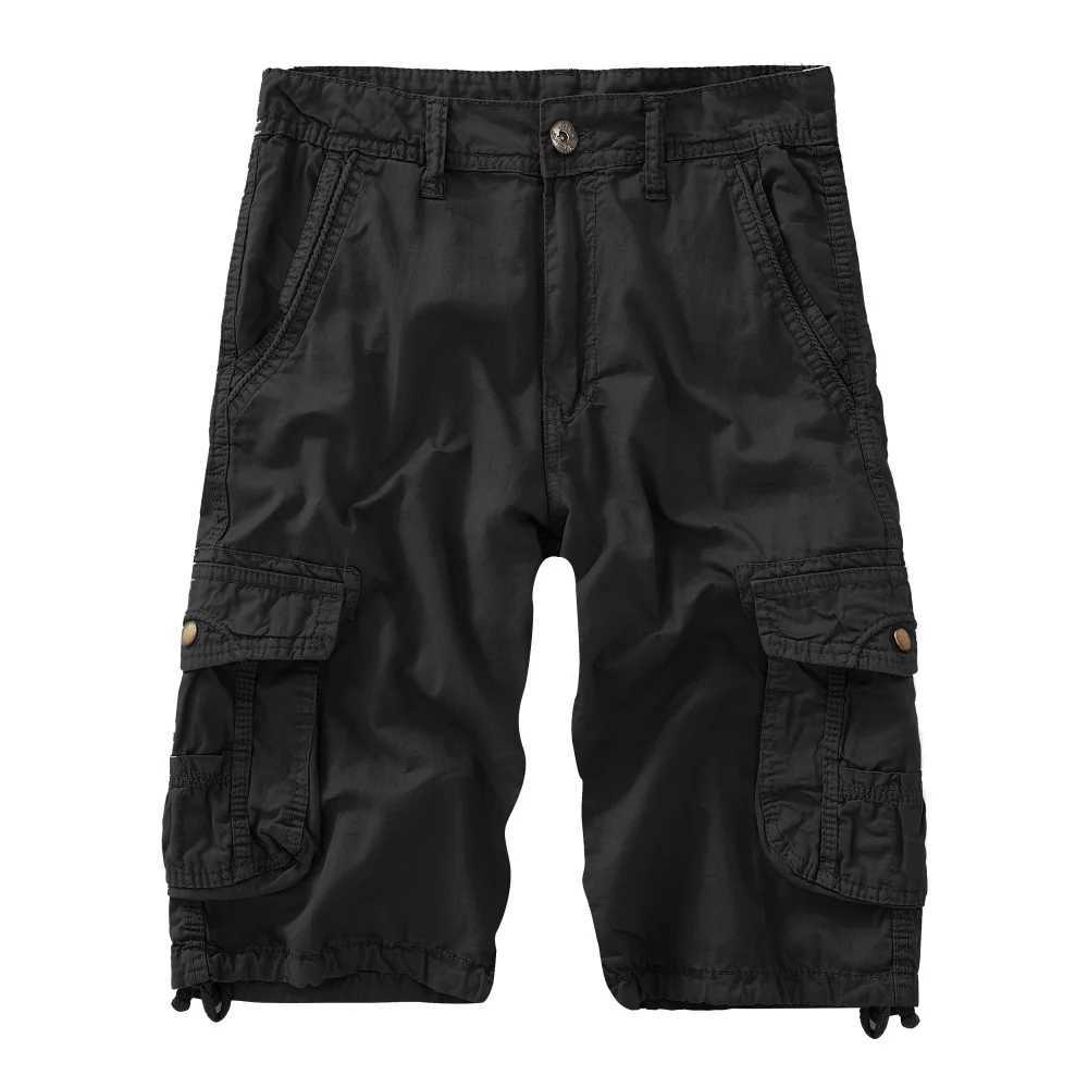 Mens Military Cargo Shorts 2024 Brand New Army Camouflage Shorts Men Cotton Loose Work Casual Short Pants Plus Size No BeltX240921