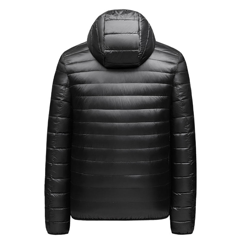 2023 New Men Winter Coat Fashion Hooded Lightweight Warm Thick Slim White Duck Packable Down Jackets