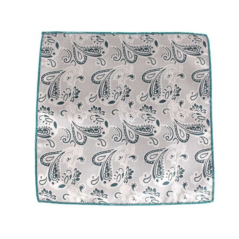 The new green patterned pocket square is suitable for men women flat chest towels weddings gentlemen Hanji mens sets and hand-held chief pocket towels
