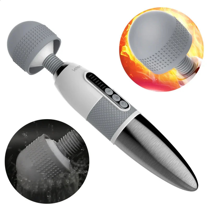 Leten AV Magic Wand Massager Huge Head Vibrator for Female Masturbation Orgasm Nipple Clitoris Stimulator Sex Toys for Woman 240914