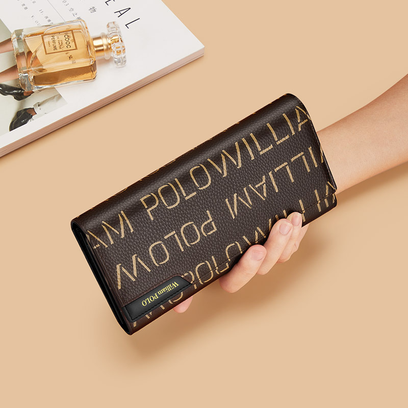 2024 female designer high-end large capacity women's long wallet leather mini wallet free shipping