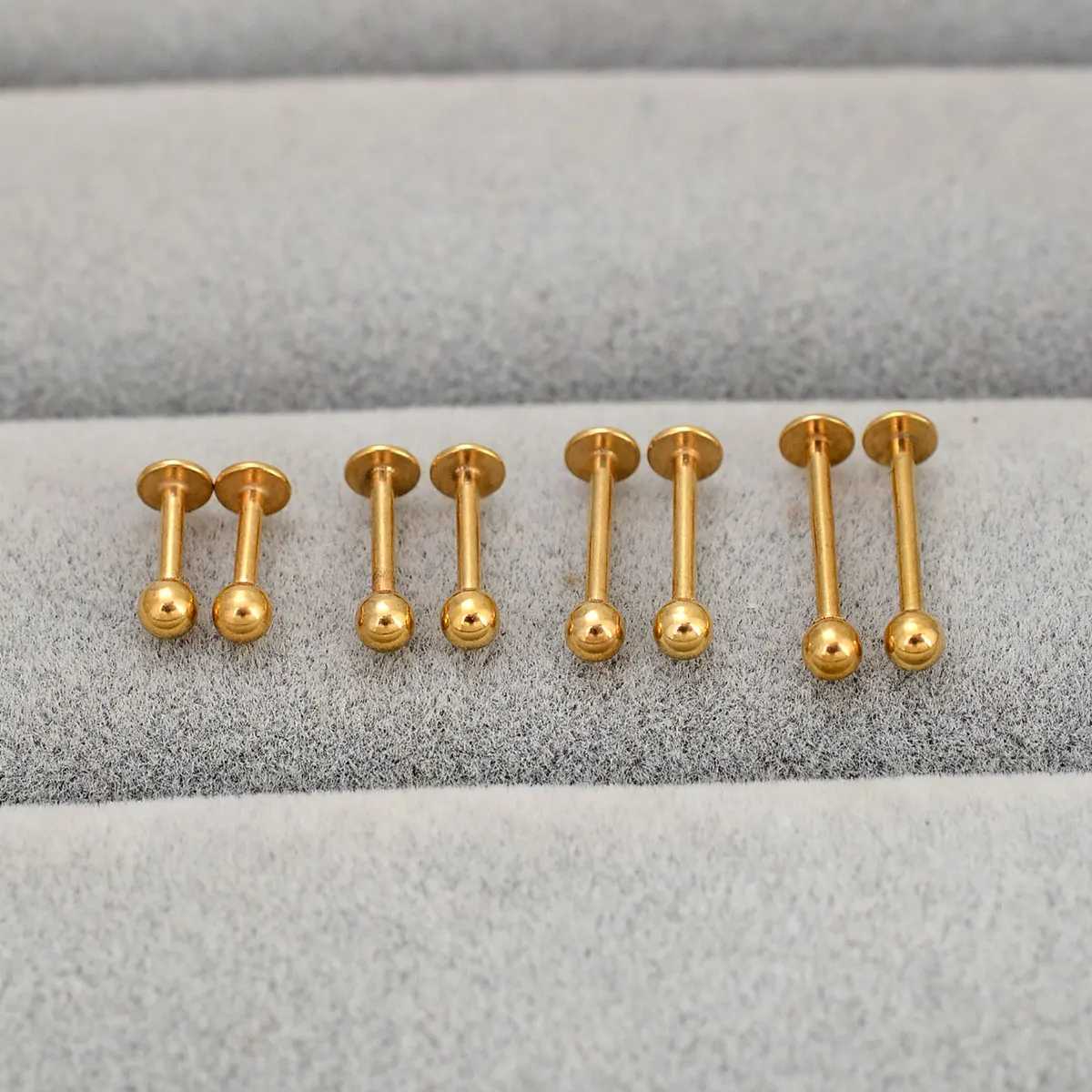 16G Stainless Steel Lip Rings Labret Nose Studs Piercing Monroe Men Nose Studs Ear Cartilage Tragus Helix Earring 6/8/10/12mm Y240921