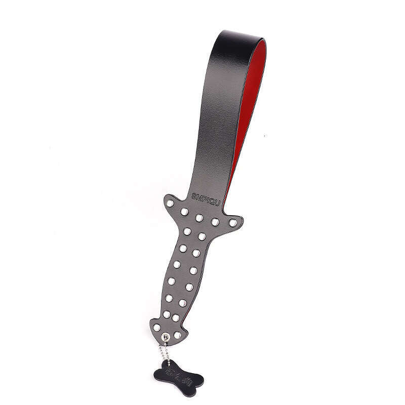 High end SM props, genuine leather rivets, leather clappers, SP torture equipment, double-layer erotic clappers with dog tags, alternative adult produ