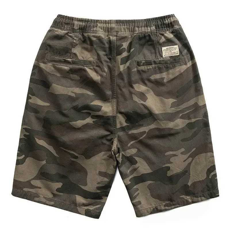 Mens Cargo Shorts Camo Combat Male Bermuda Short Pants With Draw String Summer Stylish Hot Front Pocket Jogger Elastic WaistX240921