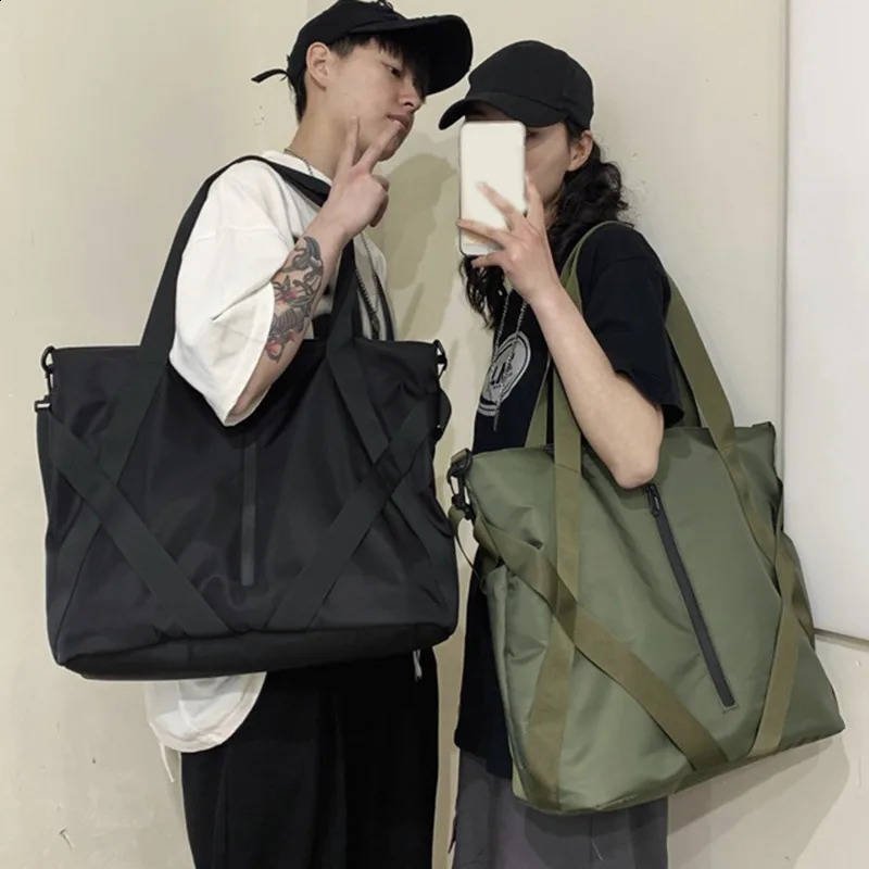 Casual Tote Bag Mens Big Handbag Fashion For Man Large Capacity Cross Bag Men Fit For Short Distance Travel Shoulder Bag 240921