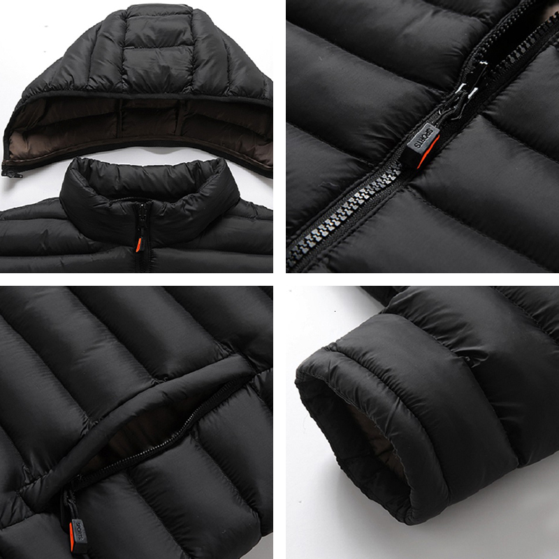 Winter Warm Waterproof Mens Detachable Hat Outwear Autumn Men Casual Windproof Hooded Parkas Jacket Coat Male