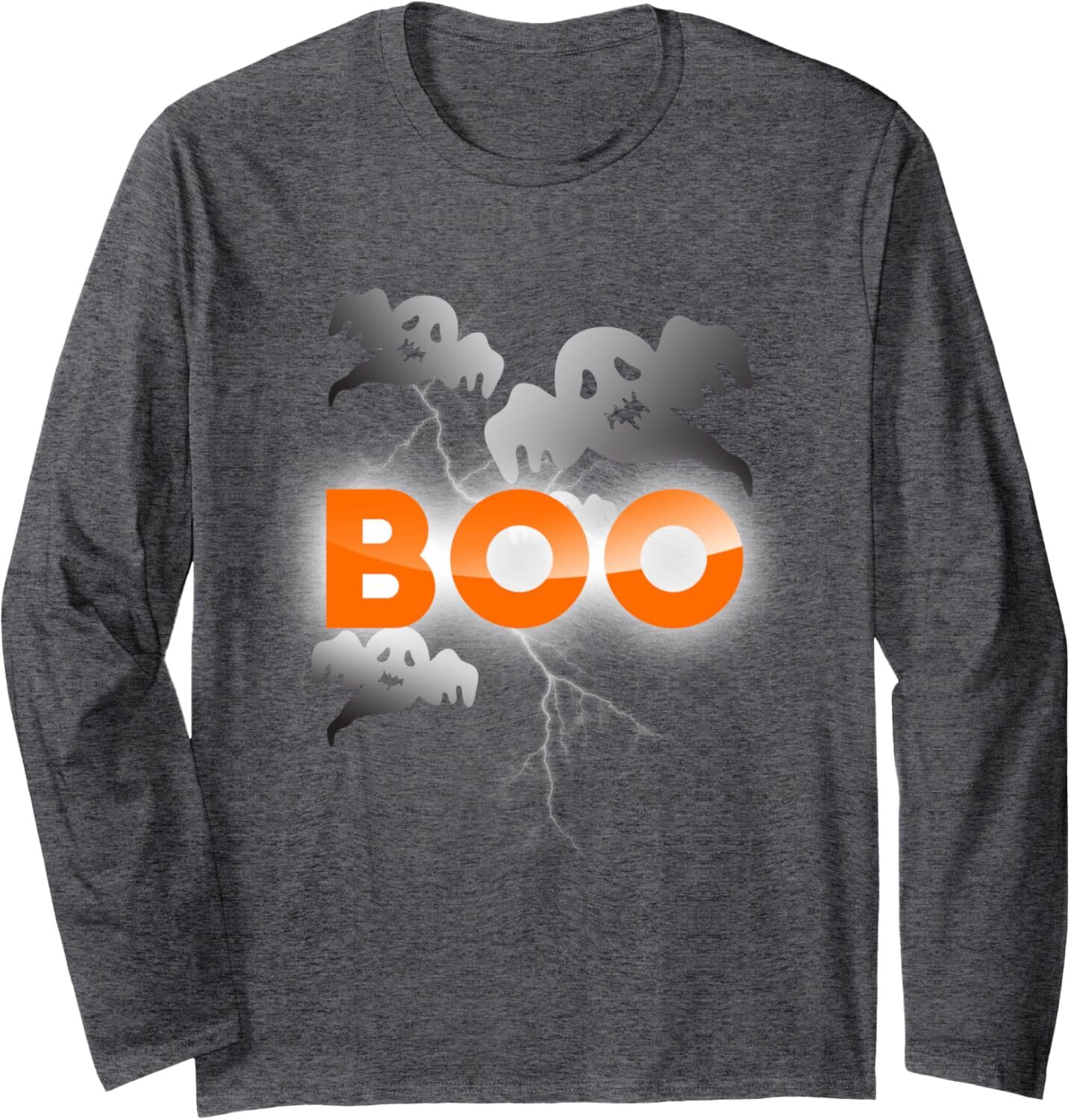 Long Sleeve Shirts for Men sweatshirt Scary Spooky Ghost Boo! Funny Halloween Gift Long Sleeve Tee Streetwear Casual tops clothes