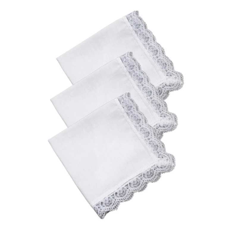 Wedding party pocket handle bride and groom lace Hanks W240921