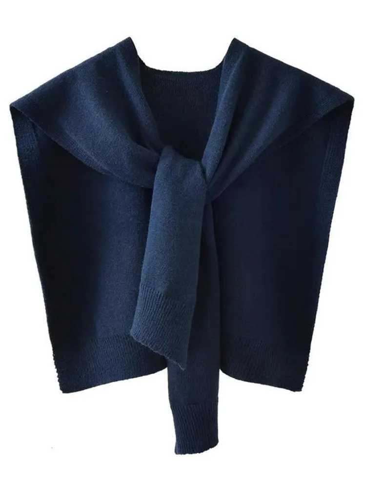 AOSSVIAO spring/summer Korean knitted shoulder solid color knot with air conditioning small shawl neck protection pink W240921