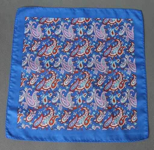 Fashion Pocket Square 34*34cm Paisley Dots Floral Hanky For Man Business Wedding New Style Splicing Handerkerief PartyX240921