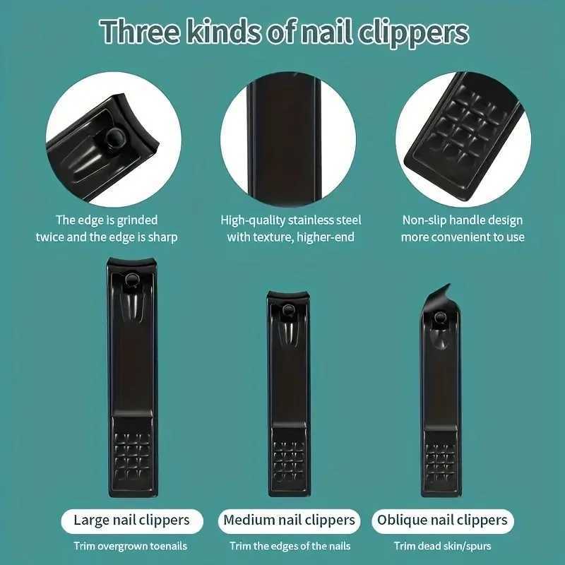 18 Pcs nail clipper nail tool set stratum corneum clipper and cutter set professional foot repair travel beauty M240921
