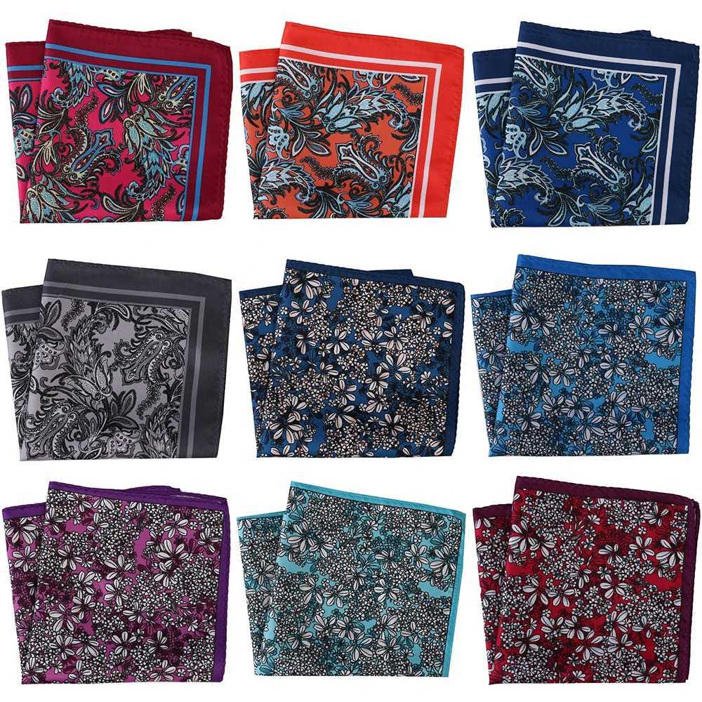 Tailor Smith New Arrival Big Size Suit Handkerchief Printing Soft Handkerchief Men Chest Towel Circle Wave Floral Plaid HankyX240921
