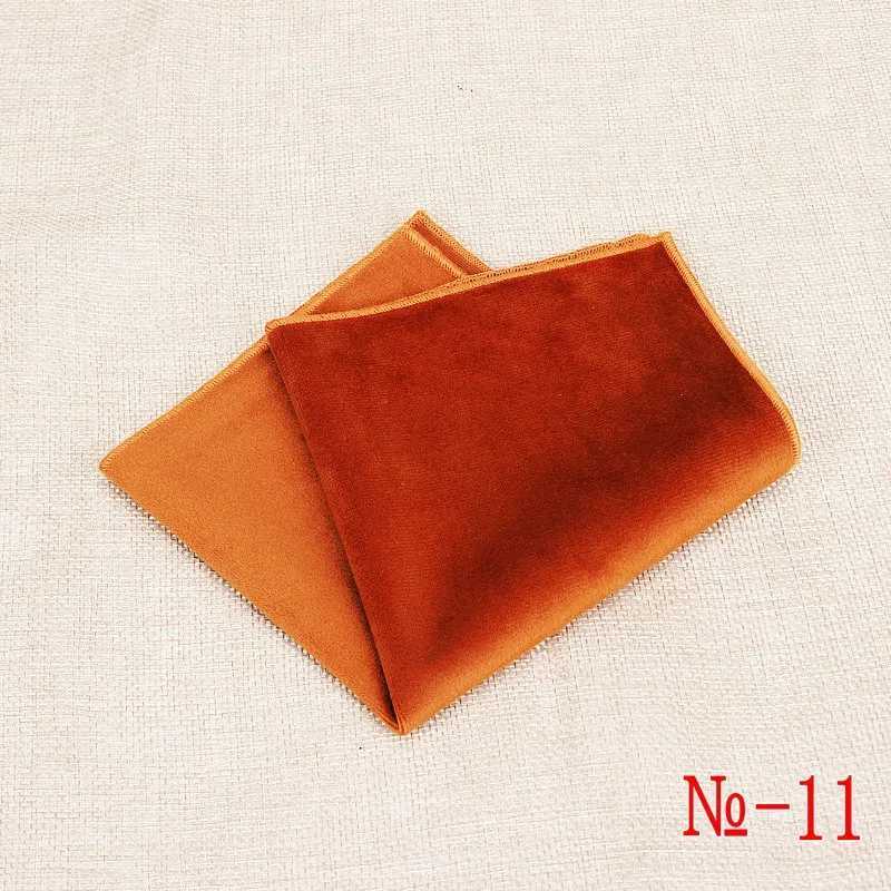 New Fashion Pocket Square Green Red Navy Solid Handkerchief 23*23cm Conduory Vintage Hanky Suits Mens Wedding Pocket HankiesX240921