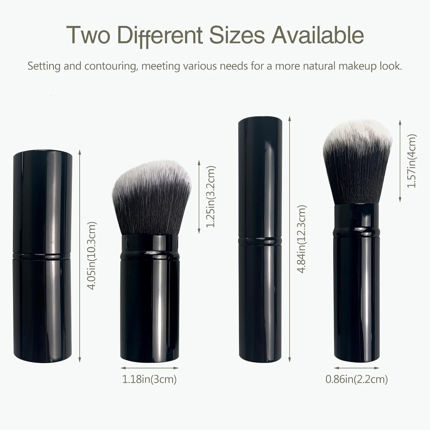 retractable spray gun kabuki brush suitable for all facial makeup and liquid foundation suitable for liquid face cream and foundation makeup aluminum 
