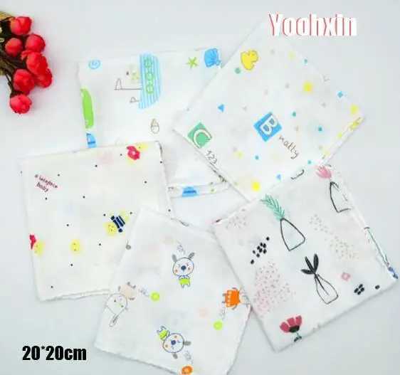5pcs/lot 20CM Mini Cotton White Lace Printed Cartoon Women Square Handkerchief Ladies Hanky Children Towel Party Christmas GiftX240921