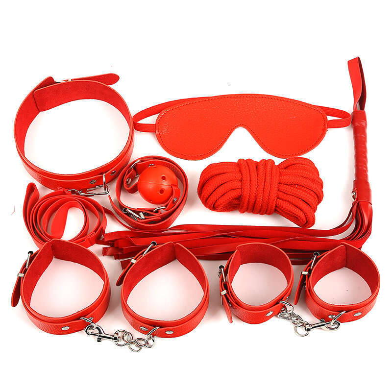 Adult adult sexual products, men's and women's eye masks, leather handcuffs, torture equipment, 7-piece set, alternative toy wholesale