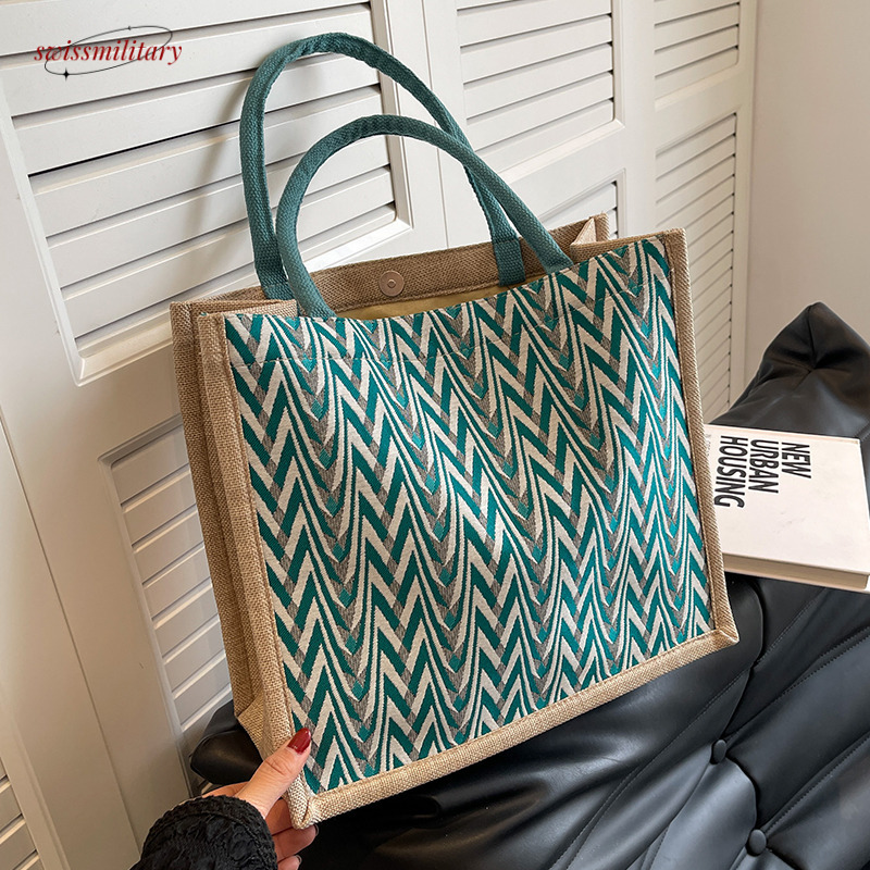 Large capacity women 2024, canvas bag for work, ins fashionable commuting tote bag, college student class appearance #23Swissmilitary