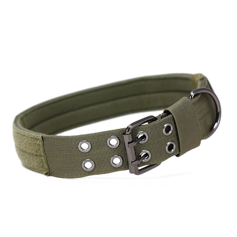 Halloween Cross-border tactical collar explosion-proof impact five-speed adjustment Golden Maud medium and large dog nylon leash pet collar