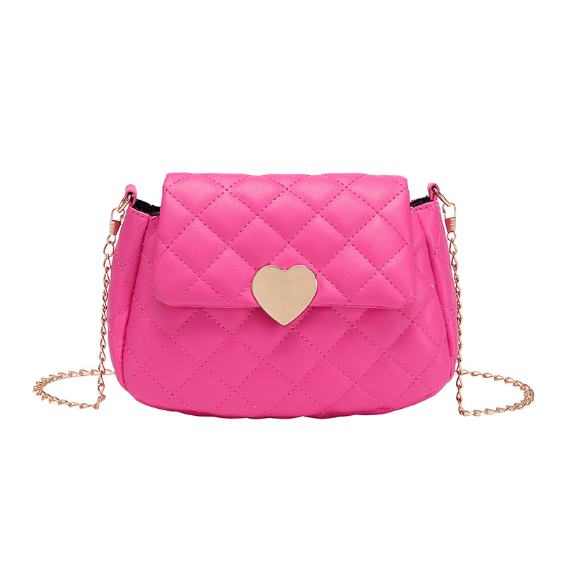 Heart embroidered purse 2024 ladies womens Crossbody bag casual versatile phone bag diamond grid shoulder bags for women men CSD2409212