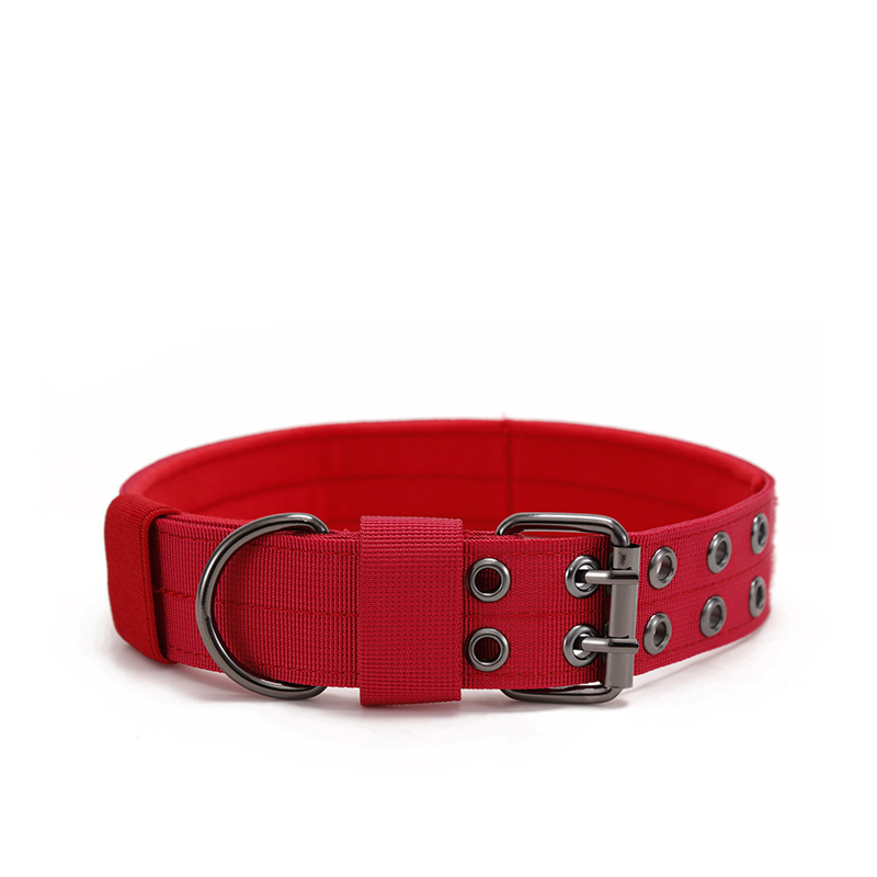 Halloween Cross-border tactical collar explosion-proof impact five-speed adjustment Golden Maud medium and large dog nylon leash pet collar