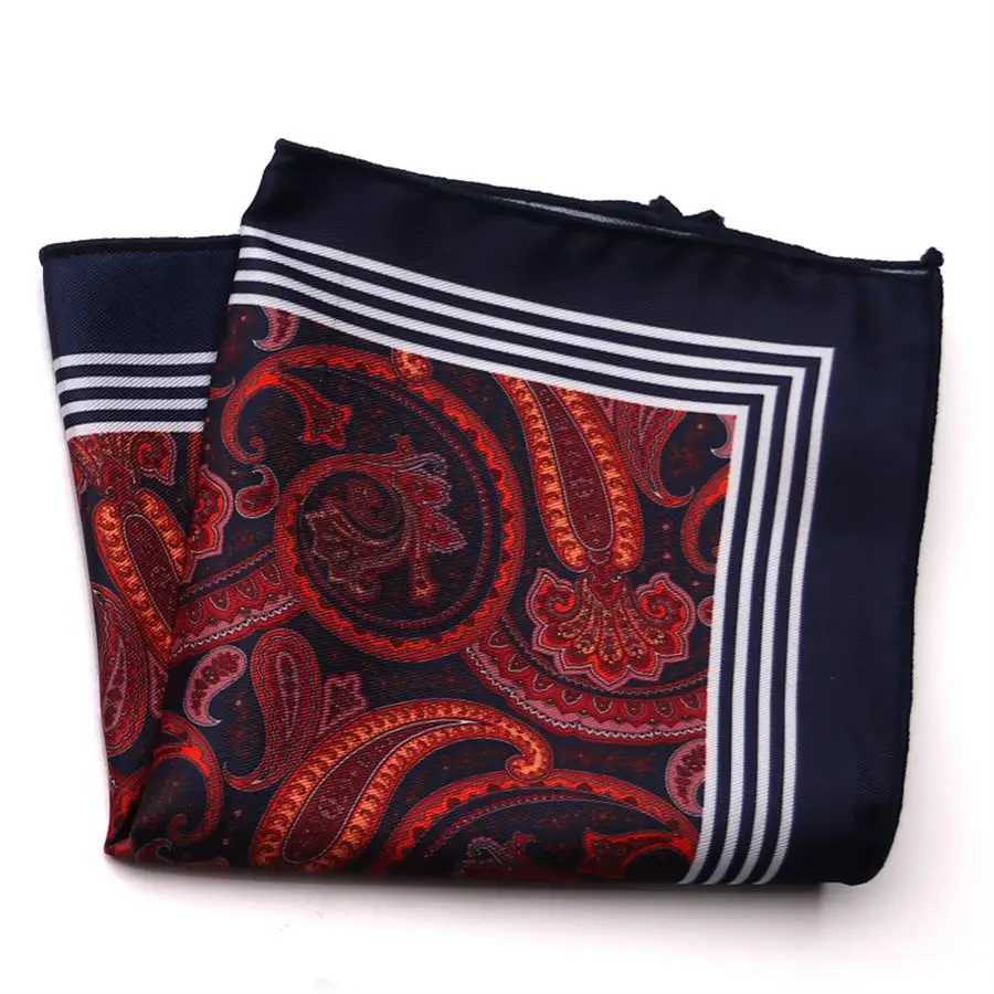 Paisley Floral Plaid Stye Hanky 9 color options W240921