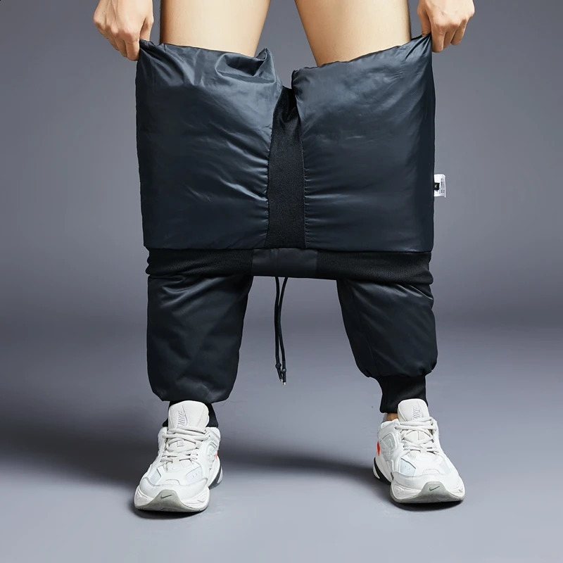 Winter 90% White Duck Down Pants for Men Quality Thick Warm Waterproof Snow Pants Man Down Padded Trousers Pencil Pants PT-487 240913