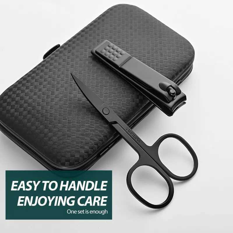 Home Nail Clipper 7piece Set Large Opening Manicure Tool Unisex Mini Compact Gift Eyebrow Clip Tweezers M240921