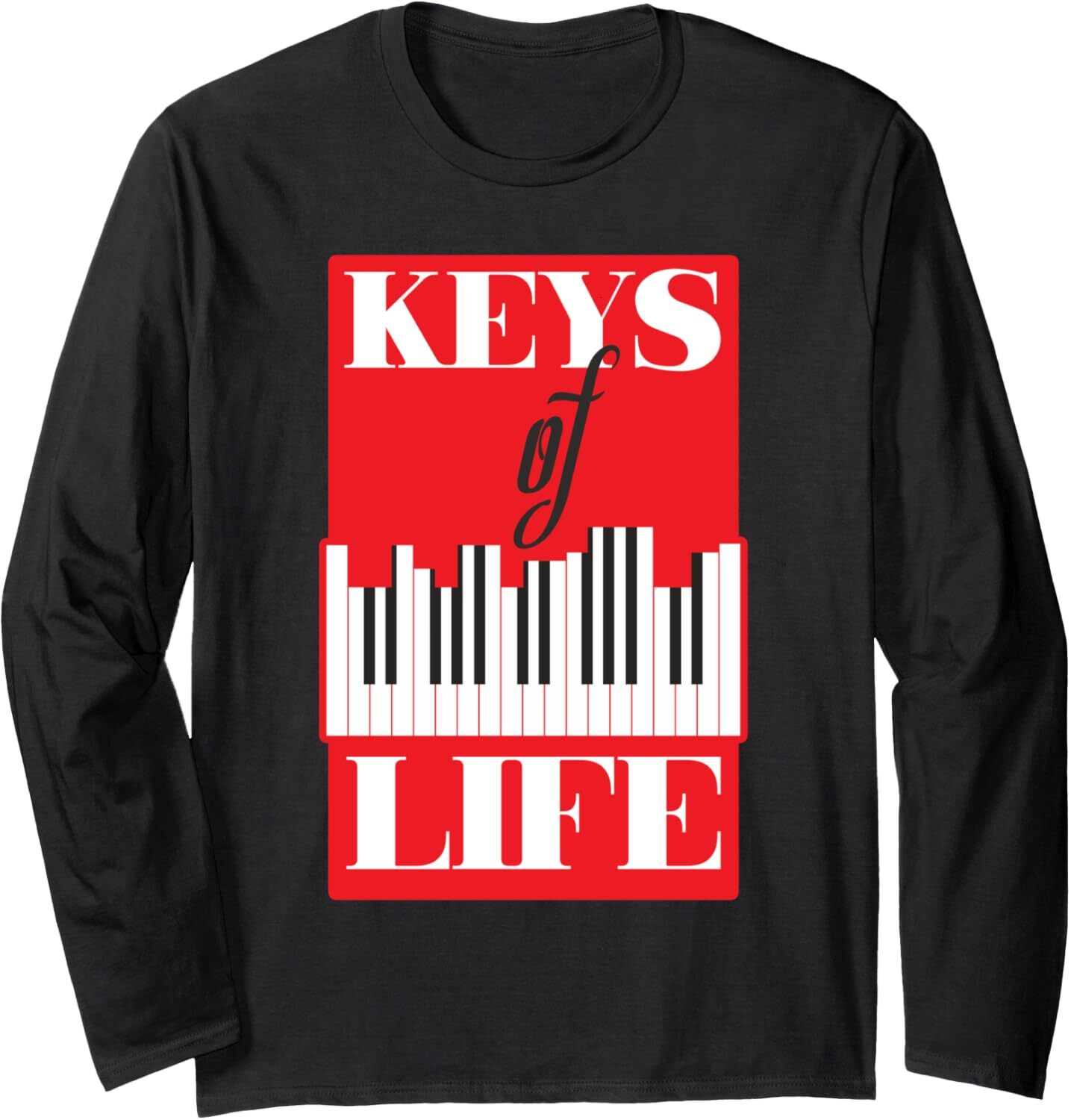 Long Sleeve Shirts for Men sweatshirt Keys Of Life Pianist Birthday Gift Musician Long Sleeve Tee Streetwear Casual tops clothes