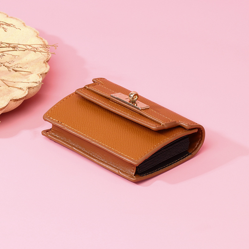 New Designer Compact Women's Wallet Anti Demagnetization Multi Slot Premium Sensory Card Bag 2025 Free Shipping
