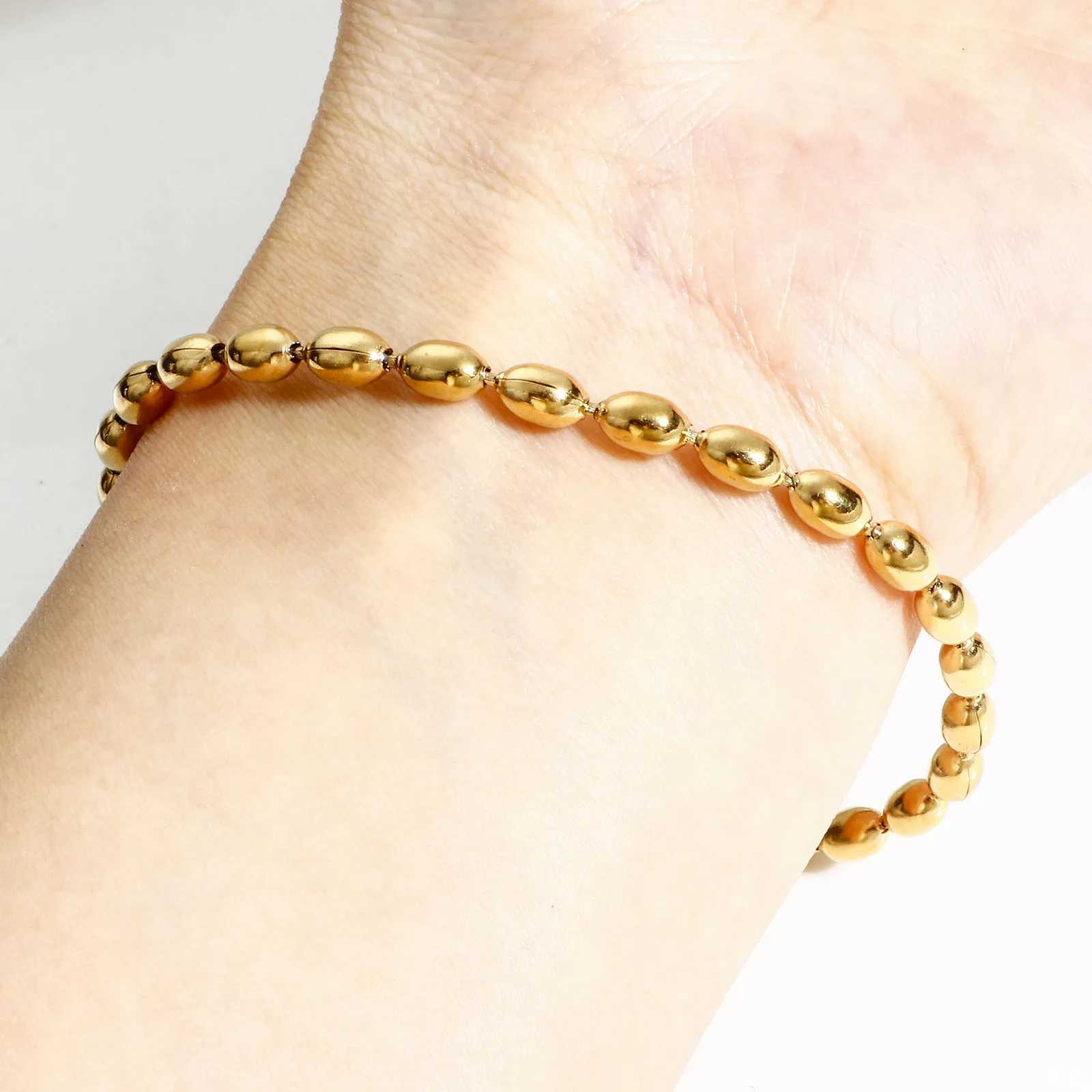 Classic 304 Stainless Steel Ball Chain Bracelets For Women Choice Jewelry With Lobster Claw Clasp Extender Chain 17cm long 1 PCX240921