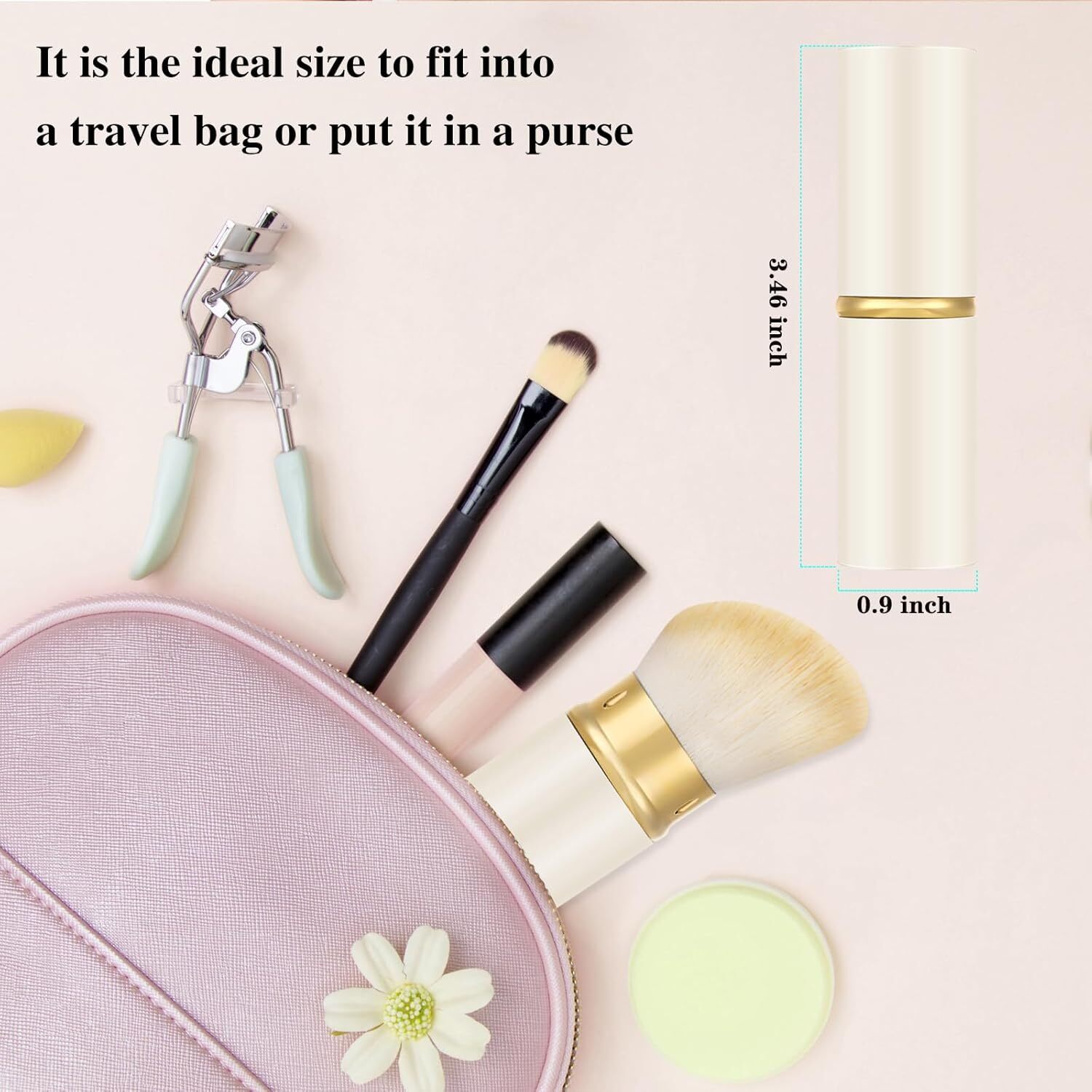 retractable spray gun kabuki brush suitable for all facial makeup and liquid foundation suitable for liquid face cream and foundation makeup aluminum 