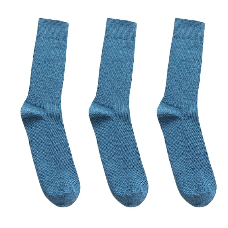 3 pairs of mens cotton socks fashionable casual black Harajuku retro long socks business socks mens gift Plus size 39-46 240921